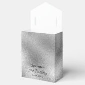 バースデーパーティーシルバーグリッターがピンク感謝していクユー フェイバーボックス (オープン)