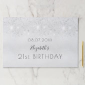 バースデーパーティーシルバーグリッターダスト紙ランチョンマット ペーパーパッド (インサイチュ)