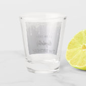 バースデーパーティーシルバーグリッタードリップス名 ショットグラス (裏面)