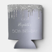 バースデーパーティーシルバーグリッター50グラムスパークル 缶クーラー (裏面)