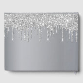 バースデーパーティーシルバーバラ金ゴールドグリッターフローラ ゲストブック (裏面)