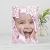 バースデーパーティースウィート5th 15th 15グリッター 招待状 (スタンド正面)