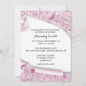 バースデーパーティースウィート5th 15th 15グリッター 招待状 (裏面)