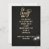 バースデーパーティースパーカー 招待状 (正面)