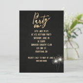 バースデーパーティースパーカー 招待状 (スタンド正面)