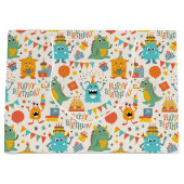 バースデーパーティースモンスターズ ラージペーパーバッグ (正面)