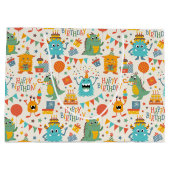 バースデーパーティースモンスターズ ラージペーパーバッグ (裏面)