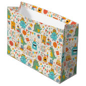バースデーパーティースモンスターズ ラージペーパーバッグ (正面アングル)