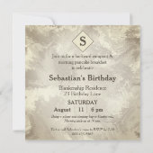 バースデーパーティースリーパカスタムー写真テンプレート 招待状 (裏面)