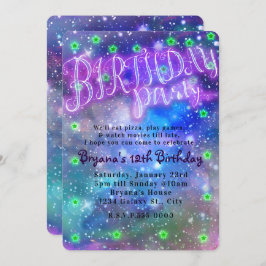 バースデーパーティースレポバースランバー宇宙銀河系 招待状