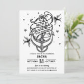 バースデーパーティータト伝統的ーいかりロック 招待状 (スタンド正面)