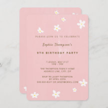 バースデーパーティーダスティバラかわいいデイジーシンプル女の子