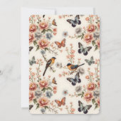 バースデーパーティーチノイスリーネイチャー調和 招待状 (裏面)