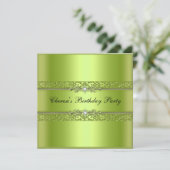 バースデーパーティーチャートルーズブラックダイヤモンド 招待状 (スタンド正面)