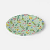 バースデーパーティーディノス ペーパープレート (アングル)