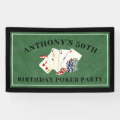 バースデーパーティートランプのポーカーカジノベガス 横断幕 (横)