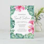 バースデーパーティートロピカルアロハテーマ 招待状 (スタンド正面)