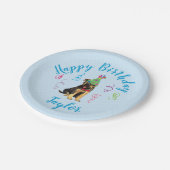 バースデーパーティードイツシェパード紙プレート ペーパープレート (アングル)