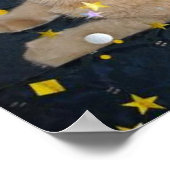 バースデーパーティードオレンジタビーキャット ポスター (角)