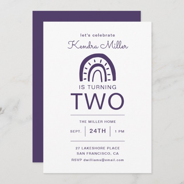 バースデーパーティードチャイルドレインボー (正面/裏面)