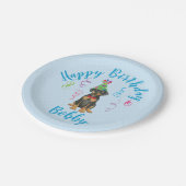 バースデーパーティードバーマン紙プレート ペーパープレート (アングル)