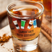 バースデーパーティードリンクアルコールパーソナライズされた ショットグラス