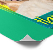 バースデーパーティーハット – ゴールデンレトリエバーテボウコロナ ポスター (角)