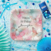 バースデーパーティーバタフライ紙プレート ペーパープレート (パーティー)