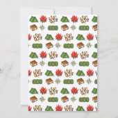 バースデーパーティーバッシュキャンプテントスリーポバーキャンプ 招待状 (裏面)