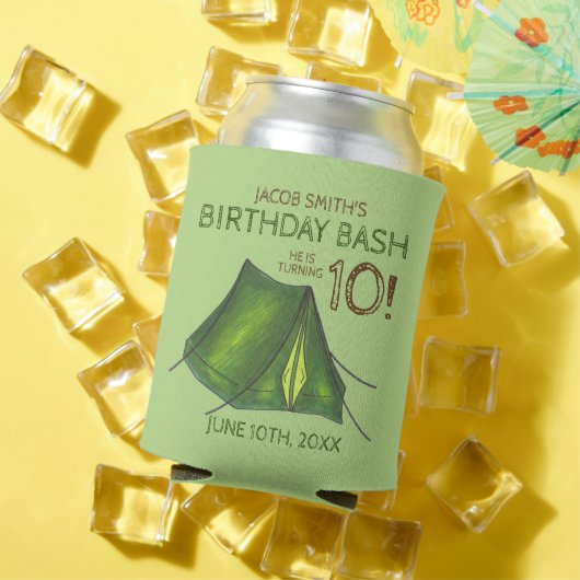 バースデーパーティーバッシュキャンプテントスリーポバーキャンプ 缶クーラー (インサイチュ 夏)