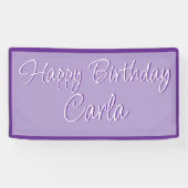 バースデーパーティーバナーデコレーション – 名前をカスタムする 横断幕 (横)