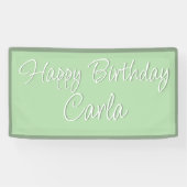 バースデーパーティーバナーデコレーション – 名前をカスタムする 横断幕 (横)