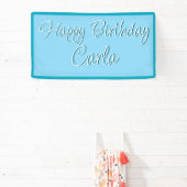 バースデーパーティーバナーデコレーション – 名前をカスタムする 横断幕 (インサイチュ)