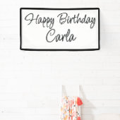 バースデーパーティーバナーデコレーション – 名前をカスタムする 横断幕 (インサイチュ)