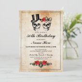 バースデーパーティーバラスカル招待状ハロウィーン 招待状 (スタンド正面)