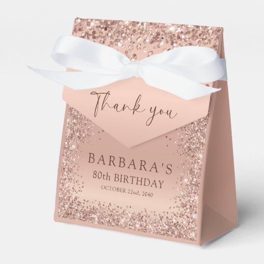 バースデーパーティーバラ金ゴールドサンキューキュート フェイバーボックス (正面サイド)