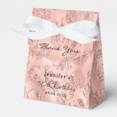 バースデーパーティーバラ金ゴールドピンク感謝していグリッターユー フェイバーボックス (正面サイド)