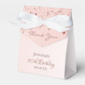 バースデーパーティーバラ金ゴールドピンク感謝していスターズユー フェイバーボックス (正面サイド)