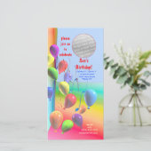 バースデーパーティーバルーンウォール招待状 (スタンド正面)