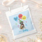 バースデーパーティーバルーンケーンコルソフイープバッグ フェイバーバッグ (クリップ留めされた状態)