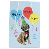 バースデーパーティーバルーンケーンコルソ中抱き枕 ミディアムペーパーバッグ (裏面)