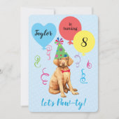 バースデーパーティーバルーンビズラ招待状 招待状 (正面)