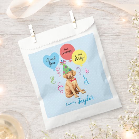バースデーパーティーバルーンVizslaお気に入りバッグ フェイバーバッグ (クリップ留めされた状態)