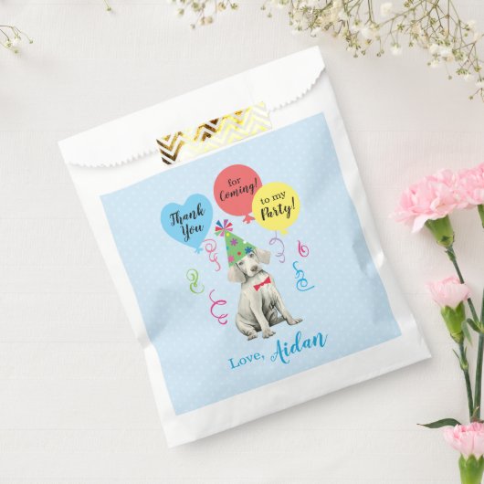 バースデーパーティーバルーンWeimaranerお気に入りバッグ フェイバーバッグ (封をした状態)