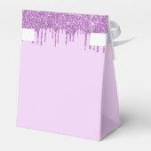 バースデーパーティーパープルグリッターバイオレット感謝していユー フェイバーボックス (裏面サイド)