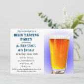 バースデーパーティービールテイスティング招待状 招待状 (スタンド正面)