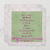 バースデーパーティーブウ 招待状 (正面/裏面)