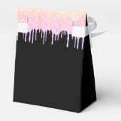 バースデーパーティーブラックレインボー感謝していグリッターユー フェイバーボックス (裏面サイド)