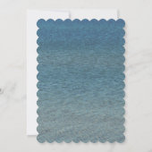 バースデーパーティーブルーウォーターカスタム風光明媚な年齢2024 招待状 (裏面)