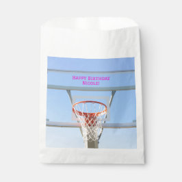 バースデーパーティーブルースカイフープのバスケ競技 フェイバーバッグ